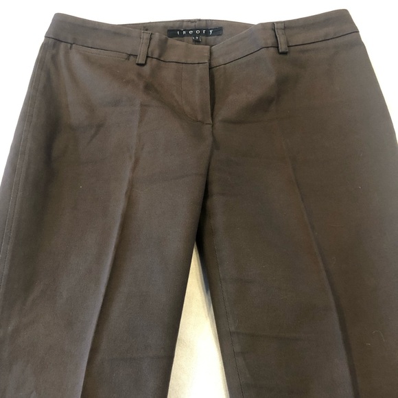 THEORY brown cotton pants - Picture 2 of 9